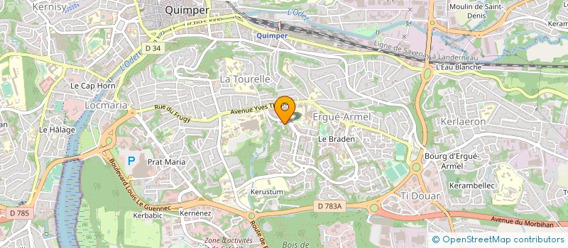 localisation de l'entreprise MONSIEUR DIDIER TEZE  QUIMPER