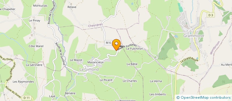 localisation de l'entreprise MONSIEUR DIDIER THELISSON  GRAMMOND