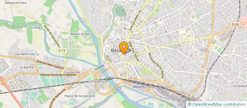 localisation de l'entreprise MONSIEUR DIDIER THIESSON à BEZIERS