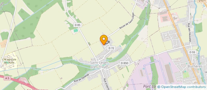 localisation de l'entreprise MONSIEUR DIDIER THOMAS  SAINT-LEGER-PRES-TROYES