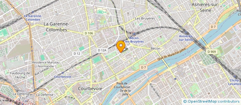 localisation de l'entreprise MONSIEUR DIDIER THORAVAL à COURBEVOIE