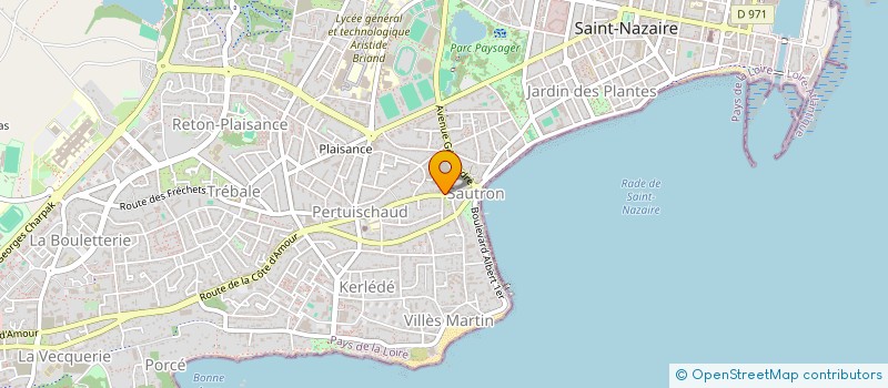 localisation de l'entreprise MONSIEUR DIDIER TORTEREAU à SAINT-NAZAIRE