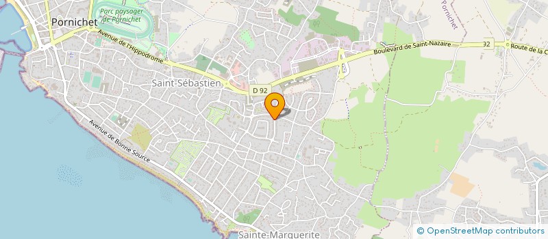 localisation de l'entreprise MONSIEUR DIDIER TOUGNAUD  PORNICHET