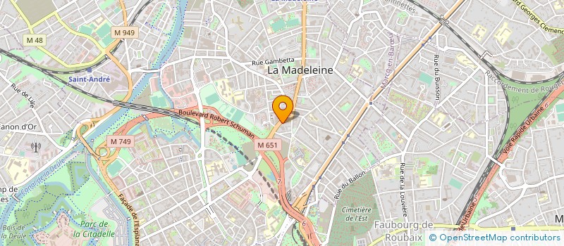 localisation de l'entreprise MONSIEUR DIDIER TOURLOS à LA MADELEINE
