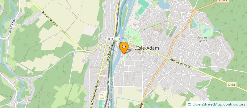 localisation de l'entreprise MONSIEUR DIDIER TRAVERT à L'ISLE-ADAM