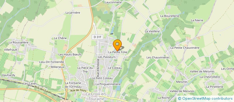 localisation de l'entreprise MONSIEUR DIDIER TSCHANZ  LA CROIX-EN-TOURAINE