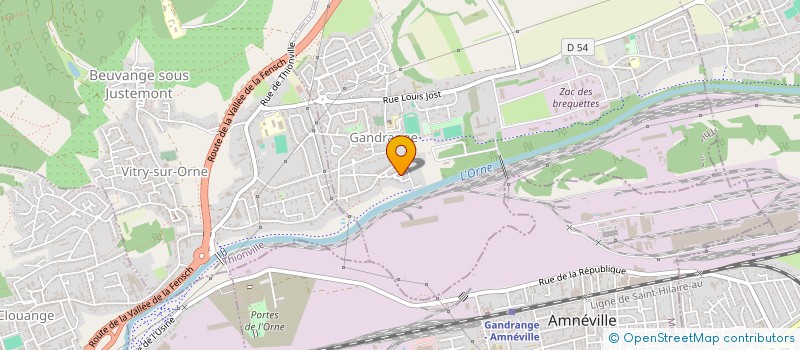 localisation de l'entreprise MONSIEUR DIDIER VANNIENWENHOVE  GANDRANGE