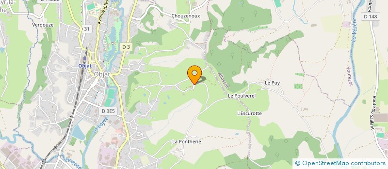 localisation de l'entreprise MONSIEUR DIDIER VERARDO  VOUTEZAC