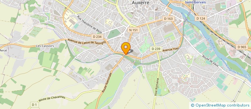 localisation de l'entreprise MONSIEUR DIDIER VERHAERT à AUXERRE