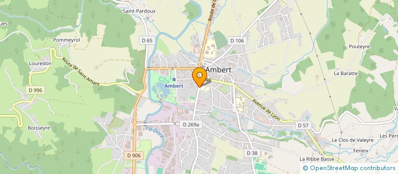 localisation de l'entreprise MONSIEUR DIDIER VERZEAUX à AMBERT