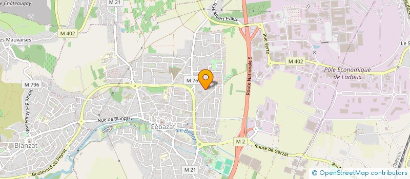 localisation de l'entreprise MONSIEUR DIDIER VEZE  CEBAZAT