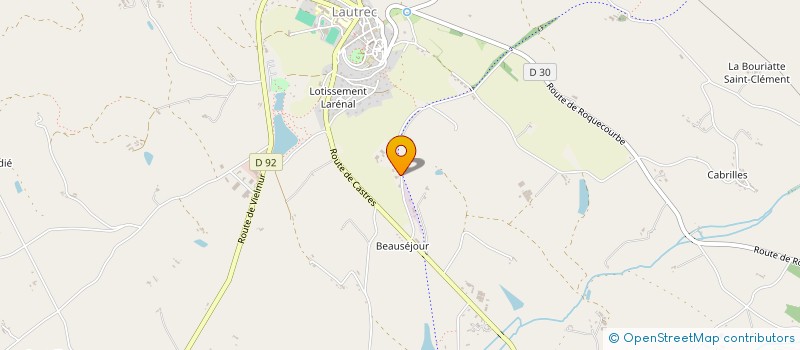 localisation de l'entreprise MONSIEUR DIDIER VIALA  LAUTREC