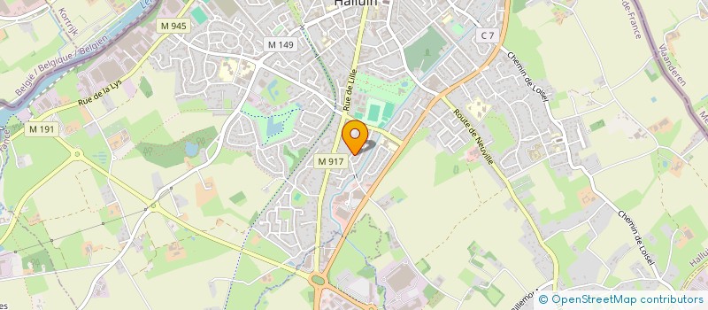 localisation de l'entreprise MONSIEUR DIDIER VIEL  HALLUIN