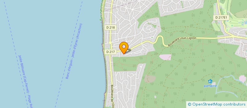 localisation de l'entreprise MONSIEUR DIDIER VIGAN à LA TESTE-DE-BUCH