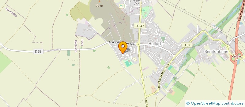 localisation de l'entreprise MONSIEUR DIDIER VINCKE  HULLUCH