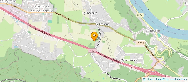 localisation de l'entreprise MONSIEUR DIDIER VITTECOQ  SAINT-OUEN-DE-THOUBERVILLE