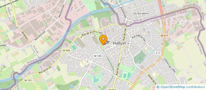 localisation de l'entreprise MONSIEUR DIDIER VLEMINCKX  HALLUIN