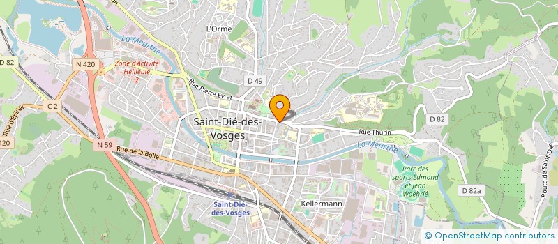 localisation de l'entreprise MONSIEUR DIDIER VOISSE à SAINT-DIE-DES-VOSGES