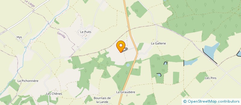 localisation de l'entreprise MONSIEUR DIDIER VRILLON  GENILLE