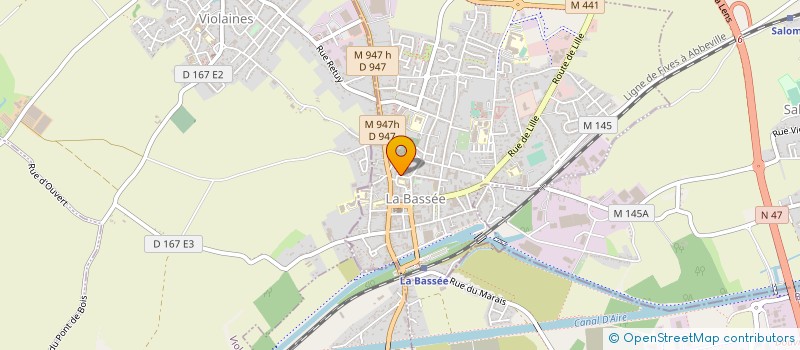 localisation de l'entreprise MONSIEUR DIDIER WAILLY  LA BASSEE