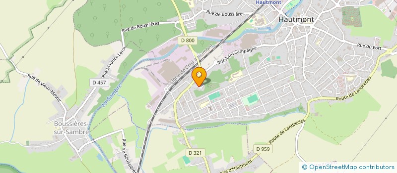 localisation de l'entreprise MONSIEUR DIDIER WASTERLAIN  HAUTMONT