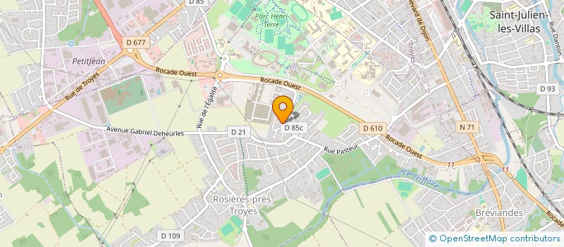 localisation de l'entreprise MONSIEUR DIDIER WEBER  ROSIERES-PRES-TROYES