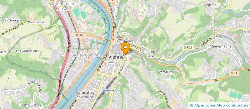 localisation de l'entreprise MONSIEUR DIDIER WURTZ à VIENNE