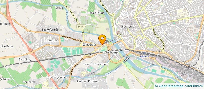 localisation de l'entreprise MONSIEUR DIDIER YGON  BEZIERS
