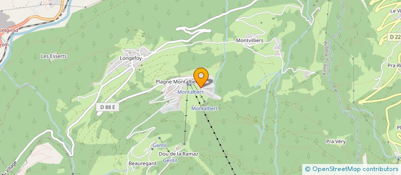 localisation de l'entreprise MONSIEUR DIDIER YONG  AIME-LA-PLAGNE