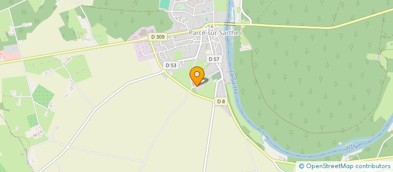 localisation de l'entreprise MONSIEUR DIDIERSIMON BLIN  PARCE-SUR-SARTHE