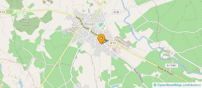 localisation de l'entreprise MONSIEUR DIEDERIK DE BROECK  ROUJAN