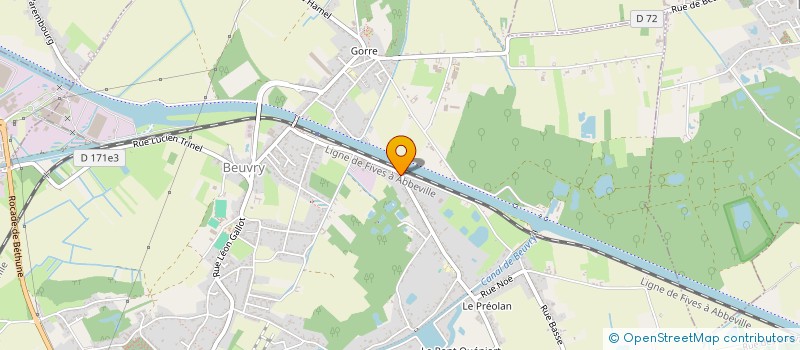 localisation de l'entreprise MONSIEUR DIEGO DEBUREAU  BEUVRY