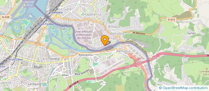 localisation de l'entreprise MONSIEUR DIEGO FERNANDEZ-MONTES  HENDAYE