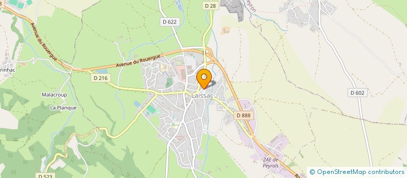 localisation de l'entreprise MONSIEUR DIEGO FLEURY ALONSO  LAISSAC-SEVERAC L'EGLISE