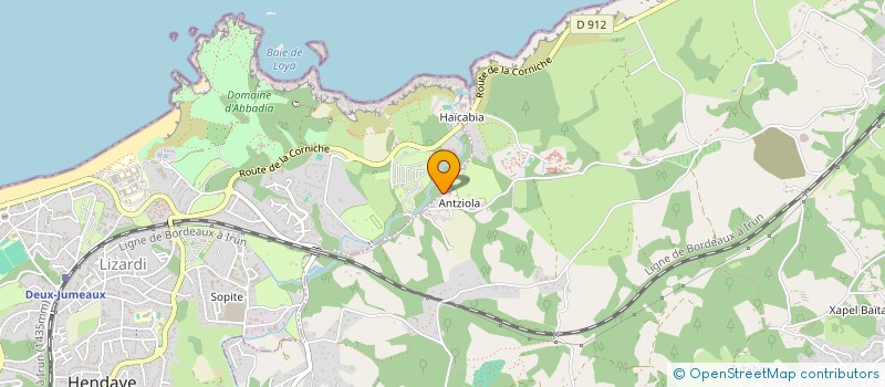 localisation de l'entreprise MONSIEUR DIEGO GUIDI  URRUGNE