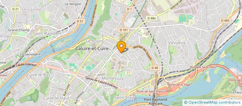 localisation de l'entreprise MONSIEUR DIEGO LACOMBE  CALUIRE ET CUIRE