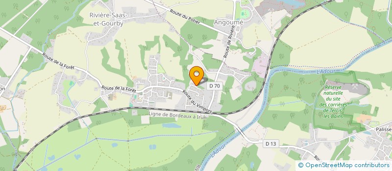 localisation de l'entreprise MONSIEUR DIEGO LASTERRA LOPEZ  RIVIERE-SAAS-ET-GOURBY