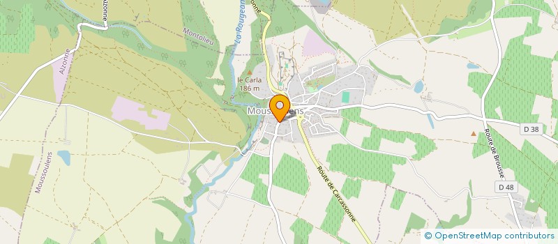 localisation de l'entreprise MONSIEUR DIEGO LLUCH DEL CAMPO  MOUSSOULENS