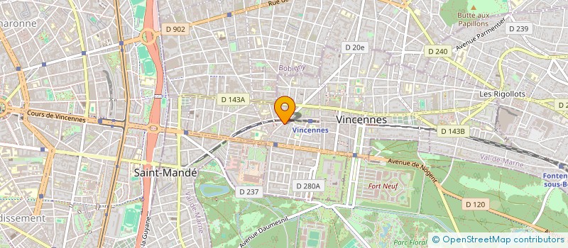 localisation de l'entreprise MONSIEUR DIEGO PACIOS VAZQUEZ  VINCENNES