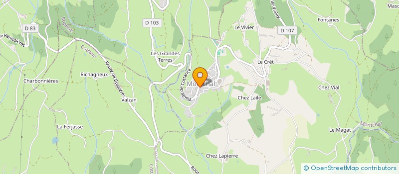 localisation de l'entreprise MONSIEUR DIEGO PIAZZA  MONTCHAL