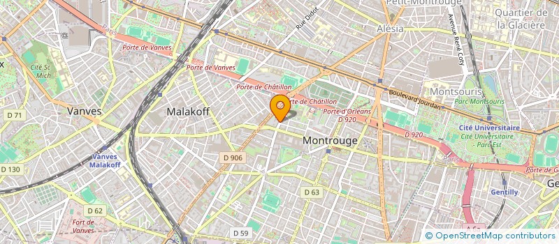 localisation de l'entreprise MONSIEUR DIEGO ROSSETTI  MONTROUGE