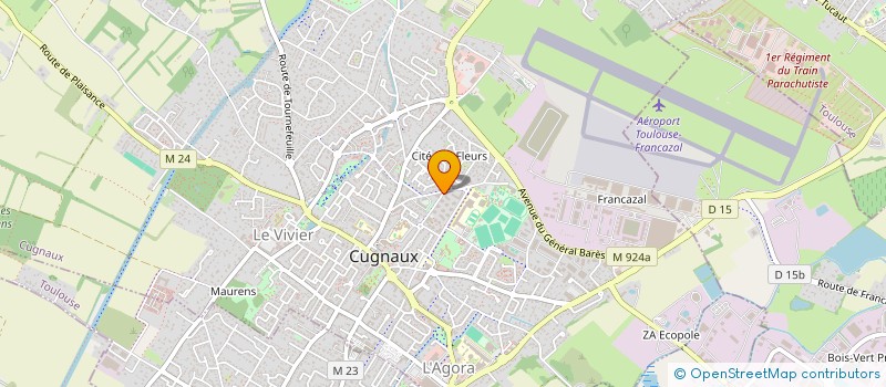 localisation de l'entreprise MONSIEUR DIEGO TELLIER  CUGNAUX