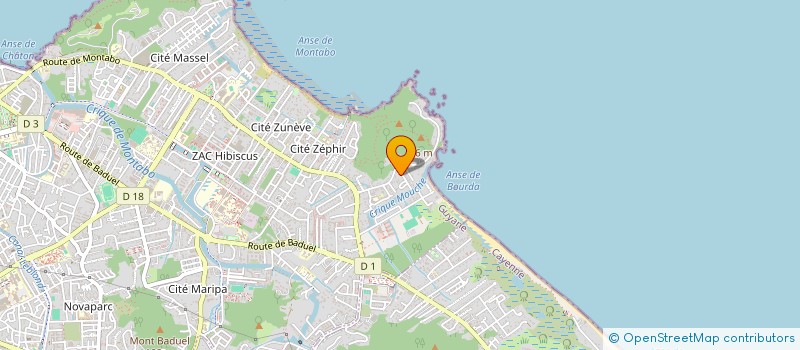 localisation de l'entreprise MONSIEUR DIEM ALARDIN  CAYENNE