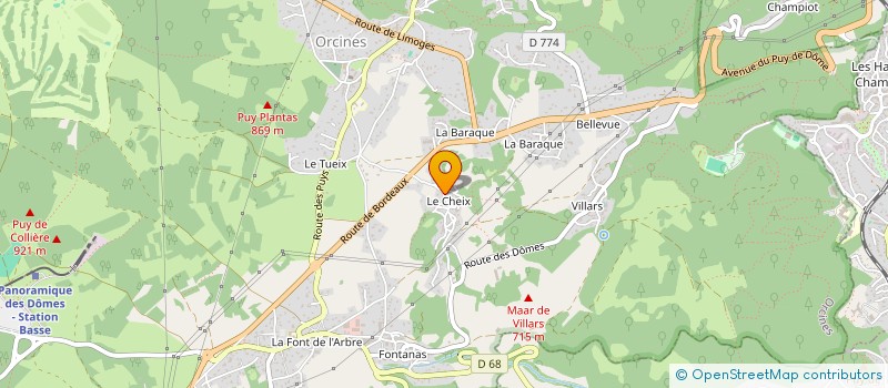 localisation de l'entreprise MONSIEUR DIETER HILLAIRET à ORCINES