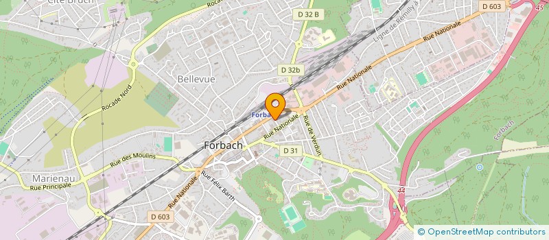 localisation de l'entreprise MONSIEUR DIETER WOERL  FORBACH