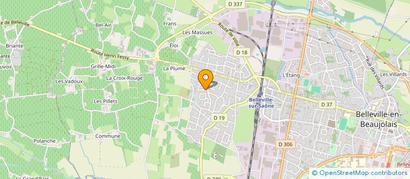 localisation de l'entreprise MONSIEUR DIEU-MERCI MWIPANDUA KUFASONI  BELLEVILLE-EN-BEAUJOLAIS
