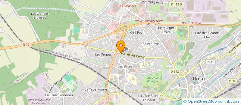 localisation de l'entreprise MONSIEUR DIEU SAINT MACENAT à DREUX