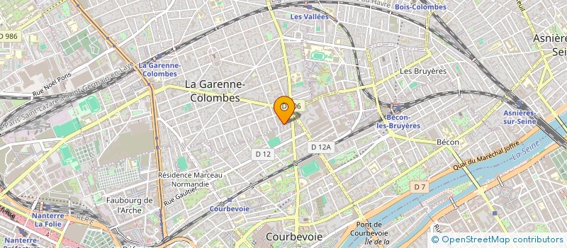 localisation de l'entreprise MONSIEUR DIEUDONNE ADOMPO  LA GARENNE-COLOMBES