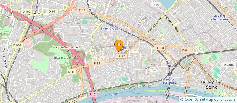 localisation de l'entreprise MONSIEUR DIEUDONNE AZEGUE OBAMA  ARGENTEUIL