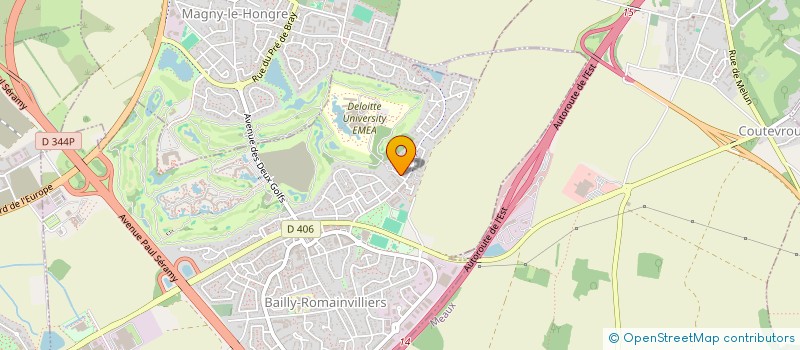 localisation de l'entreprise MONSIEUR DIEUDONNE DIBADY  BAILLY-ROMAINVILLIERS